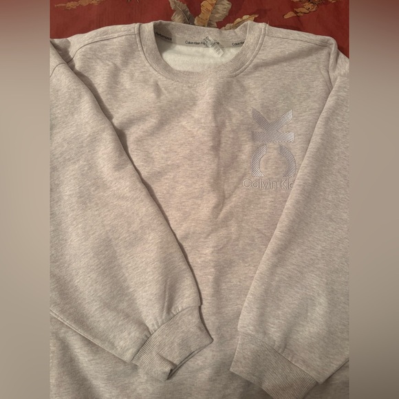 Calvin Klein Heather Grey Crewneck Sweatshirt- Part of a Set! - Picture 2 of 3